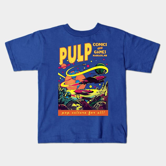 Pulp Rocketships Kids T-Shirt by PULP Comics and Games